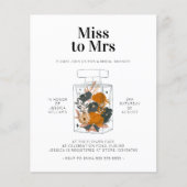 Budget Bridal Dusche Einladung Blumenparfüm (Vorderseite)