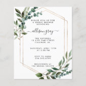 Budget Bridal Dusche Einladung Flyer (Vorne)