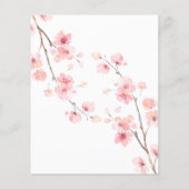 Budget Bridal Dusche Einladung. Flyer (Hinten)