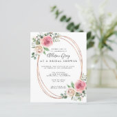 Budget Bridal Dusche Einladung Flyer (Stehend Vorderseite)