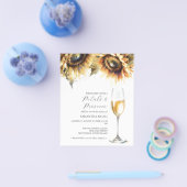 Budget Bridal Dusche Einladung Sonnenblumen Flyer (Einzeln)