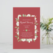 BUDGET Bridal Dusche Einladungen Custom Colors (Stehend Vorderseite)