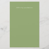 BUDGET Bridal Dusche Einladungen Custom Colors (Rückseite)