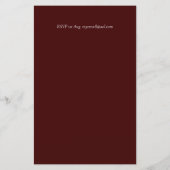 BUDGET Bridal Dusche Einladungen Custom Colors (Rückseite)