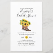 BUDGET Bridal Dusche Einladungen Custom Colors (Vorderseite)