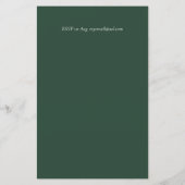 BUDGET Bridal Dusche Einladungen Custom Colors (Rückseite)