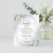 Budget Bridal Dusche Einladungen Grüne (Stehend Vorderseite)