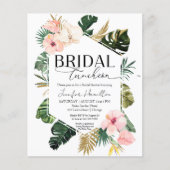 Budget Bridal Luncheon Bridal Dusche Einladung (Vorderseite)