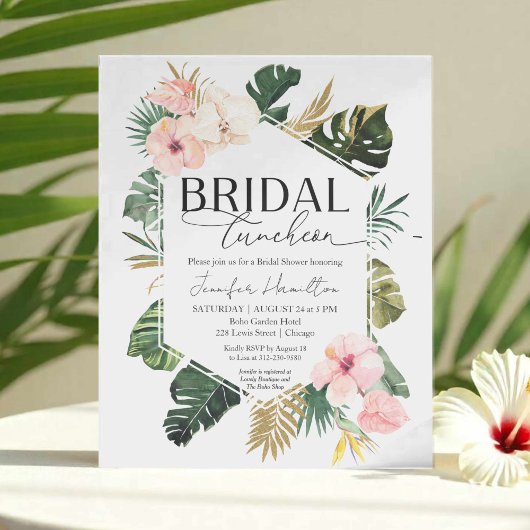 Budget Bridal Luncheon Bridal Dusche Einladung