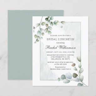 Budget Bridal Luncheon Eukalyptus Greenery