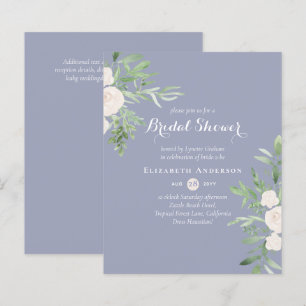 BUDGET Bridal Shower Einladungen Blumenmuster Blät