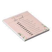 Budget Bridal Shower He Said She Said Game Notepad Notizblock (angewinkelt)