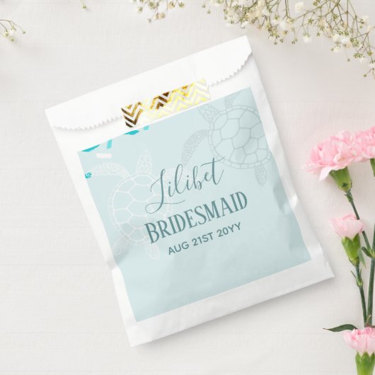BUDGET Bridesmaid Brautparty gibt SEA TURTLES Geschenktütchen (Versiegelt)