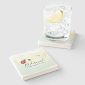 BUDGET Bridesmaid Brautparty Gift LADYBUGS Steinuntersetzer (Seitenansicht)
