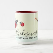 BUDGET Bridesmaid Brautparty Gift LADYBUGS Tasse (Zentrum)