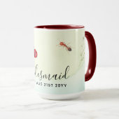BUDGET Bridesmaid Brautparty Gift LADYBUGS Tasse (VorderseiteRechts)