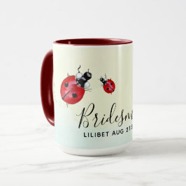 BUDGET Bridesmaid Brautparty Gift LADYBUGS Tasse