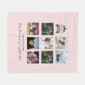 BUDGET Bridesmaid gibt FOTO COLLAGE Quotes BESTE F Fleecedecke (Vorderseite (Horizontal))