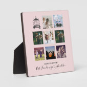 BUDGET Bridesmaid gibt FOTO COLLAGE Quotes BESTE F Fotoplatte (Vorderseite)
