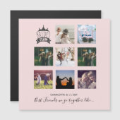 BUDGET Bridesmaid gibt FOTO COLLAGE Quotes BESTE F Magnetkarte (Vorne/Hinten)