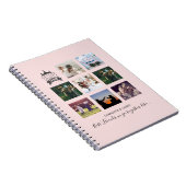 BUDGET Bridesmaid gibt FOTO COLLAGE Quotes BESTE F Notizblock (Rechte Seite)