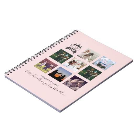 BUDGET Bridesmaid gibt FOTO COLLAGE Quotes BESTE F Notizblock (Linke Seite)