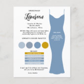 Budget Bridesmaid Info Vorschlag Karte (Vorderseite)