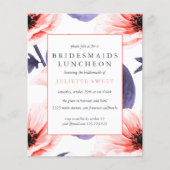 BUDGET Bridesmaids Luncheon Blush lila Blumengeste (Vorderseite)