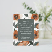 BUDGET Bridesmaids Luncheon Orange Green Blume (Stehend Vorderseite)