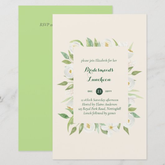 BUDGET Bridesmaiers Mittagessen Brunch Blumenstrau (Vorne/Hinten)