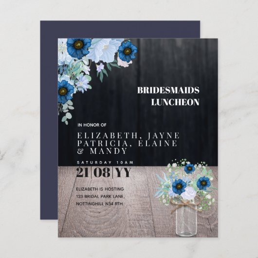 BUDGET Bridesmaiers Mittagessen Brunch Blumenstrau (Vorne/Hinten)