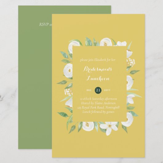 BUDGET Bridesmaiers Mittagessen Brunch Blumenstrau (Vorne/Hinten)