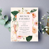 Budget Brunch & Bubbly Blush Brautparty Flyer