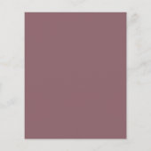 Budget Brunch & Bubbly Boho Burgundy Brautparty (Rückseite)
