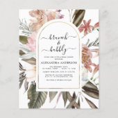 Budget Brunch & Bubbly Boho Burgundy Brautparty (Vorderseite)