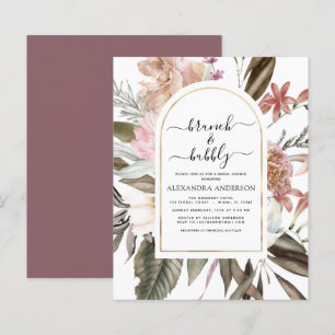 Budget Brunch & Bubbly Boho Burgundy Brautparty