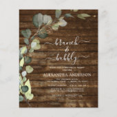 Budget Brunch & Bubbly Brautparty Eukalyptus (Vorderseite)