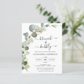 Budget Brunch & Bubbly Brautparty Eukalyptus (Stehend Vorderseite)