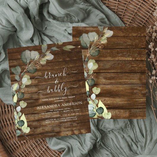 Budget Brunch & Bubbly Brautparty Eukalyptus