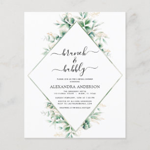 Budget Brunch & Bubbly Brautparty Greenery