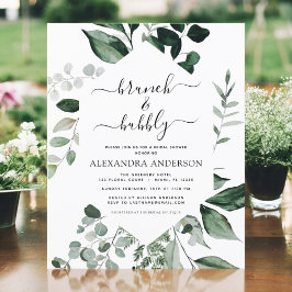 Budget Brunch & Bubbly Brautparty Greenery