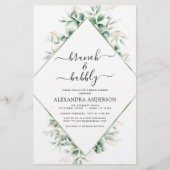 Budget Brunch & Bubbly Brautparty Greenery (Vorderseite)