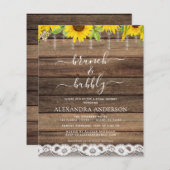 Budget Brunch & Bubbly Brautparty Sonnenblumen (Vorne/Hinten)