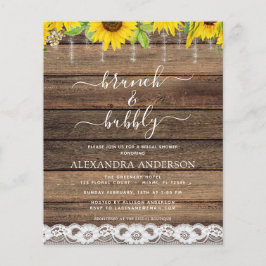 Budget Brunch & Bubbly Brautparty Sonnenblumen