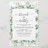 Budget Brunch & Bubbly Bridal Dusche Einladungen (Vorderseite)