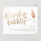 Budget Brunch & Bubbly Champagner Brautparty (Vorderseite)