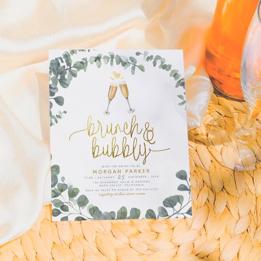 Budget Brunch & Bubbly Eukalyptus Brautparty