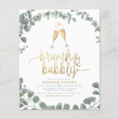 Budget Brunch & Bubbly Eukalyptus Brautparty (Vorderseite)