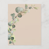 Budget Brunch & Bubbly Terracotta Einladung Flyer (Hinten)