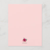 Budget Brunch Bubby Floral Brautparty lädt ein (Rückseite)